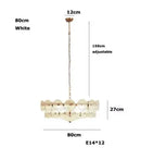 Axyaa French Retro Glass Pendant Light for Stylish Home Decor