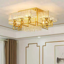 Axyaa Modern Crystal Ceiling Light for Living Room, Bedroom, Dining Room
