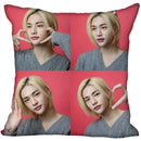 Axyaa Satin Hwang Hyunjin Pillow Cover - Decorative Bedroom Office Pillowcase Square Zipper Case
