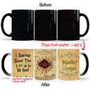 Axyaa Marauder Map Color Changing Cup Mug - Magic Heat Sensitive Tea Coffee Gift