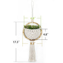 Axyaa Nordic Macrame Wall Hanging Round Wall Tapestry for Home Decor