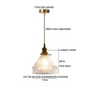 Axyaa Wood Glass LED Pendant Light: Bedroom Chandelier Headboard Lamp - Coffee Black Walnut