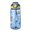 Axyaa Cartoon Animal Water Bottle: Portable Leak-proof Kids Drinking Cup