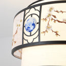 Axyaa Round Retro Chandelier: Stylish Indoor Dining Lamp for Creative Bedroom Lighting