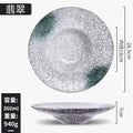 Axyaa Ceramic Tableware Set: Straw Hat, Western, Japanese, Retro Design for Salad & Dessert