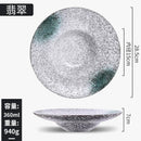 Axyaa Ceramic Tableware Set: Straw Hat, Western, Japanese, Retro Design for Salad & Dessert