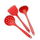Silicone Kitchen Utensils Set, Spatula, Non Stick Pot, Leaking Spoon, Axyaa Accessories