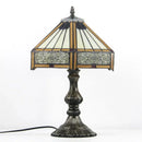 Axyaa Tiffany Glass Table Lamp LED Vintage Creative Desk Light for Home Living Room