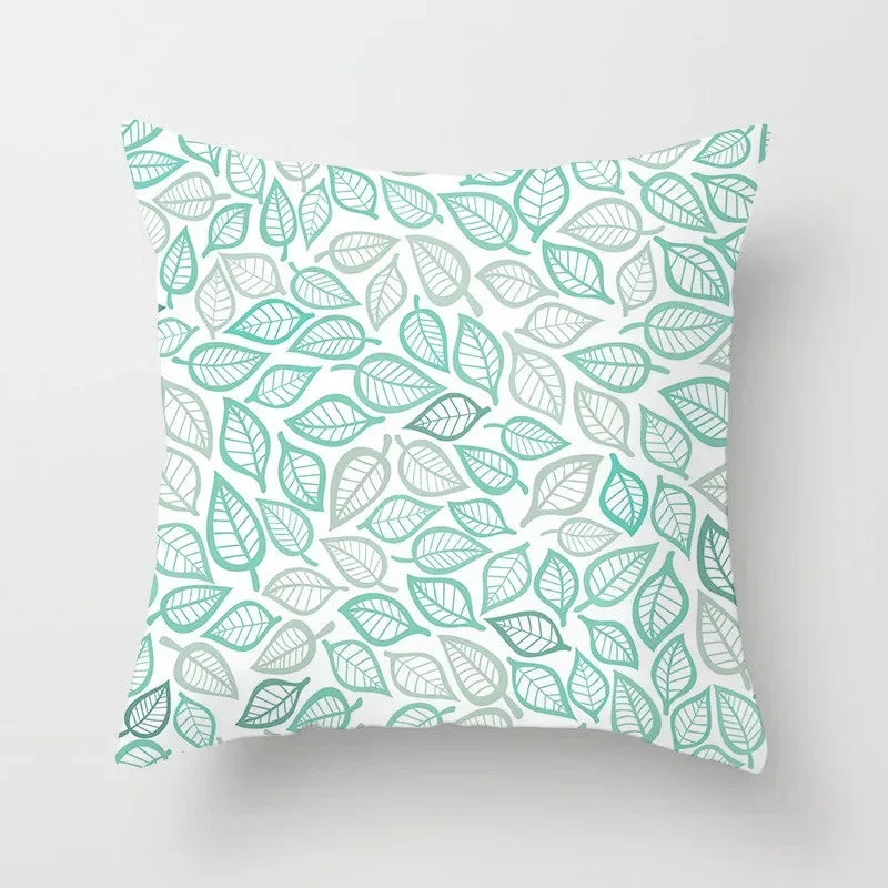 Modern Geometry Print Pillow Case for Home Decor by Axyaa - Mint Green Pillow Cover