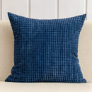 Axyaa Soft Corduroy Corn Grain Throw Pillow Cover for Home Decor - 40/45/50cm