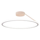 Axyaa Modern Circle LED Chandelier Aluminum Dimmable Ceiling Light Bedroom Lamp