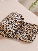 Cheetah Leopard Print Flannel Blanket by Axyaa - Soft Microfiber for Bed & Couch