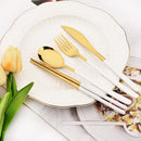 Axyaa Black Stainless Steel Cutlery Set - 18 Pieces