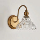 Axyaa Gold Crystal Glass Wall Lamp: Modern Bathroom Bedroom Light