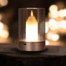 Axya LED Candle Lamp: Rechargeable Night Light for Atmosphere, Bedroom, Restaurant, and Outdoor