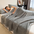 Axyaa Double Layer Milk Velvet Blanket for Bed Sofa Single Double