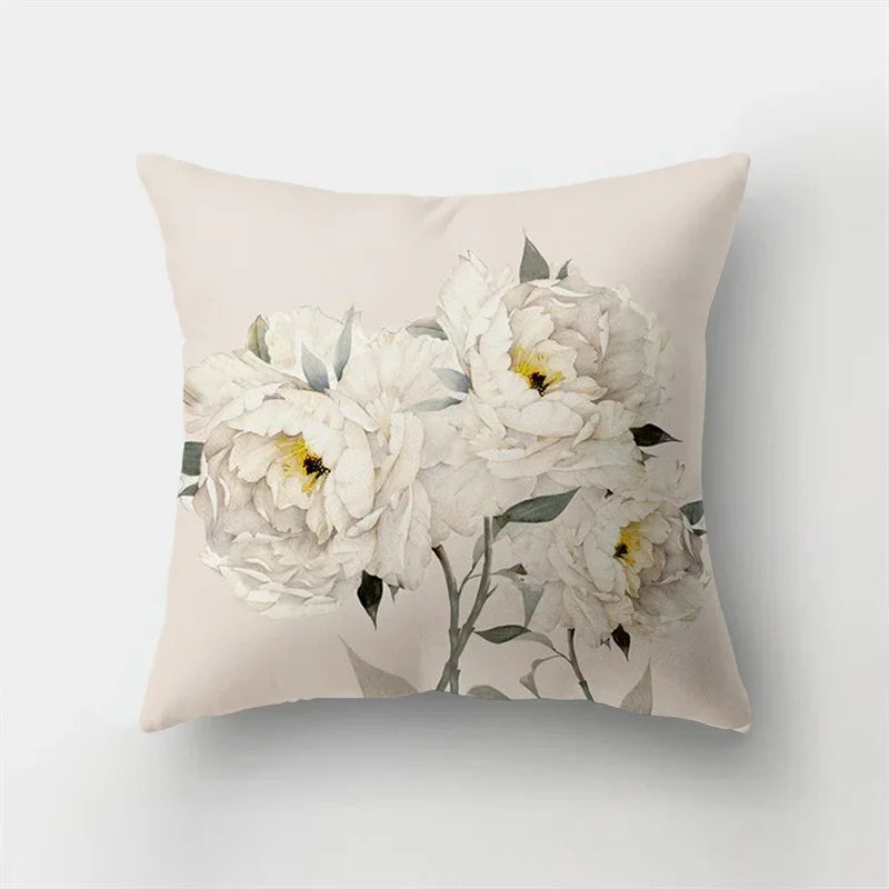 Deer Animal & Natural Leaves Cushion Cover by Axyaa - Home Decoration