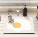 Axyaa Cartoon Print Kitchen Coasters Set for Glasses and Dishes