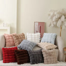 Axyaa Tuscany Faux Fur Pillow | Luxury Plush Sofa Cushion