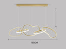 Axyaa Modern LED Pendant Chandelier for Living and Dining Room Lighting