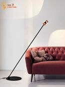 Axyaa Minimalist LED Floor Lamp with Induction Dimming - Modern Design for Living Room