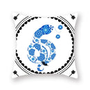 Axyaa Ethnic Elephant Mandala Cushion Cover - Bohemian Style Decorative Pillowcase
