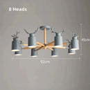 Axyaa Colorful Deer Shape Ceiling Light for Dining Room