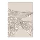 Beige Line Minimalist Canvas Painting Bohemia Abstract Posters by Axyaa