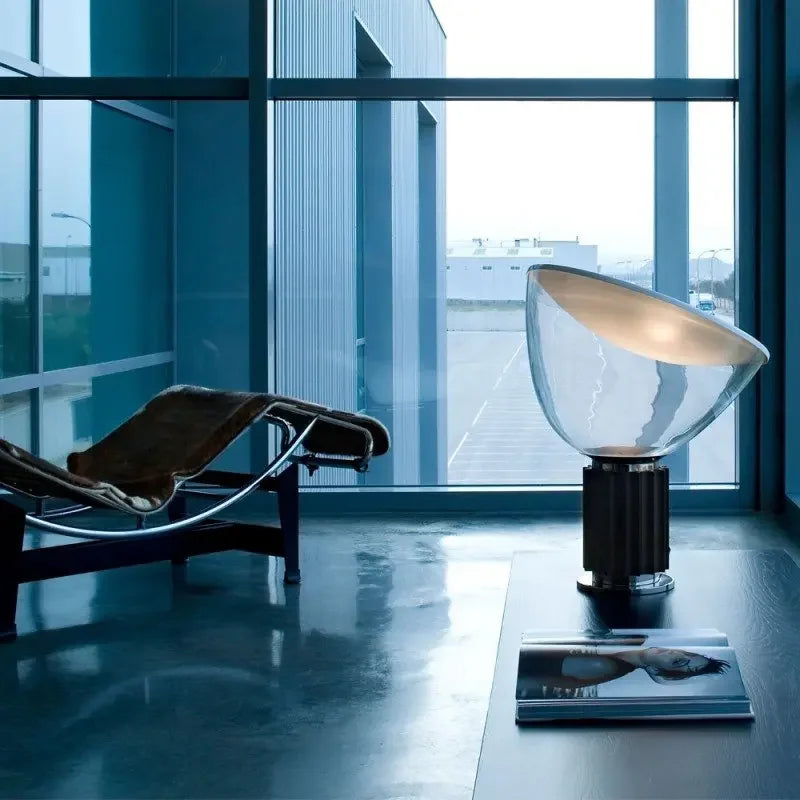 Axyaa Nordic Glass LED Desk Lamp for Bedroom and Living Room