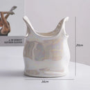Axyaa Nordic Light Luxury Bags, Ceramic Decor, Dried Flowers, Vases for Home, Hotel, Exhibition Hall