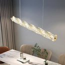 Axyaa Modern Crystal Chandelier LED Kitchen Dining Room Lighting Luxury Pendant Bar Fixture