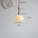 Axyaa Modern Ceramic LED Pendant Light - French Style Hanging Lamp