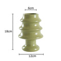 Axyaa Christmas Tree Ceramic Vase: Creative Xmas Table Decor, Floral Arrangement Aesthetic