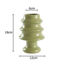Axyaa Christmas Tree Ceramic Vase: Creative Xmas Table Decor, Floral Arrangement Aesthetic