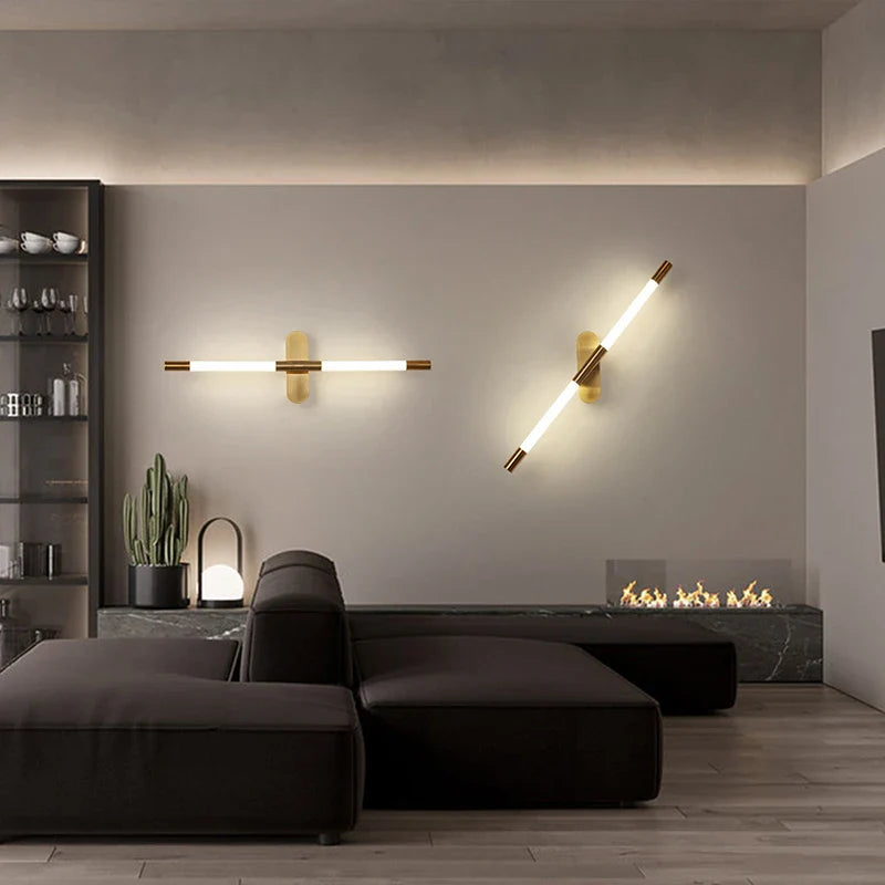 Axyaa Nordic Modern LED Wall Lamp - 350 Degree Rotatable Bedside Reading Light