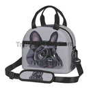 French Bulldog Art Lunch Bag by Axyaa: Insulated Bento Tote for Work, School, Picnic