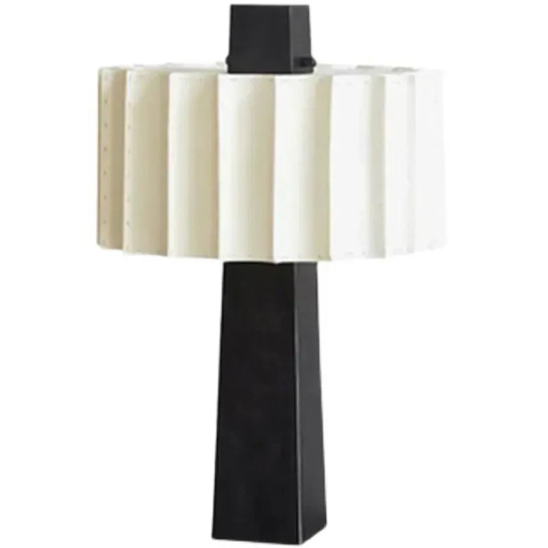 Axyaa Black Vertical Table Lamp: Scandinavian Minimalist Design for Bedroom, Study & Living Room