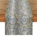 Axyaa Patterned Metallic Texture Table Runner for Home Decoration and Events