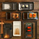 Axyaa Ceramic Partition Plate for Vinegar, Cake, Sushi, Dessert, Snack, Cold Dish