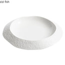 Axya Rock Texture Ceramic Deep Plate for Molecular Food Dining Experience