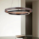 Axya Nordic Wood Grain Chandelier for Living Room & Dining Room Lighting