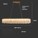 Axyaa Luxury Marble LED Chandelier for Dining Room