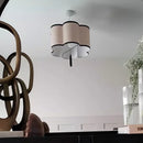 Axyaa French Retro Fabric Pendant Light for Romantic Bedroom Decor