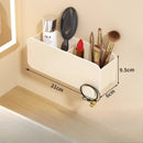 Axyaa Aluminum Comb Rack Bathroom Organizer with Wall-mounted Storage Box