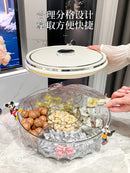 Axyaa Dried Fruit Tray, Living Room Coffee Table Candy Nut Snacks Storage Box