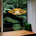 Axyaa Japanese Rattan Pendant Lamp for Restaurant Bedroom Dining Room