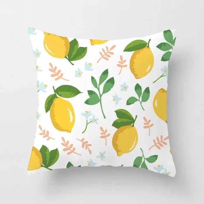 Axyaa Cartoon Watermelon Banana Print Seat Cushion Cover