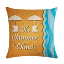 Axyaa Printed Linen Pillowcase 45*45cm for Sofa Chair Decoration