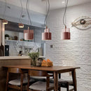 Axyaa Geometric Cement LED Pendant Light for Stylish Living Spaces