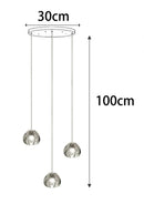 Axyaa Crystal Chandeliers: Modern LED Hanging Ceiling Lamp for Living Room Indoor Lighting